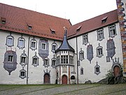 Erker dipinto nel castello alto di Füssen