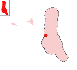 Location of N'Tsoudjini on the island of Grande Comore