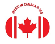 logo for the Music in Canada @ 150 campaign.