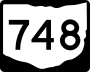 State Route 748 marker