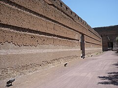 Northern spine wall of the Pecile