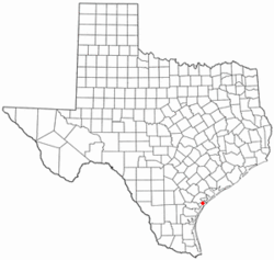 Location of Fulton, Texas