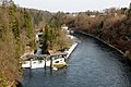 Der Traunfall von der Traunfallbrücke aus gesehen (2012)