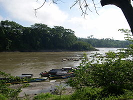 De Usumacinta op de grens van Mexico en Guatemala