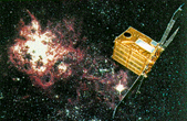 Illustration of ISAS' Ginga X-ray astronomy satellite