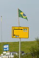 Hinweisschild am Strand von Brasilien