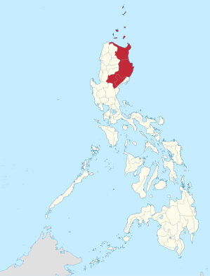 Lage des Bezirkes Cagayan Valley innerhalb der Philippinen
