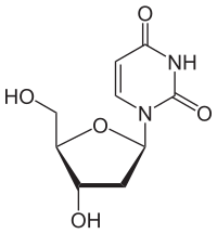 Strukturformel von Desoxyuridin