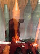 Instalaza rifle grenades on display at the military museum, Valencia