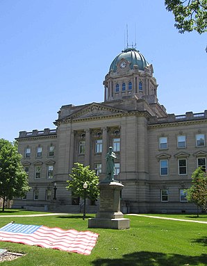 Kankakee County Courthouse in Kankakee, seit 2007 im NRHP gelistet[1]