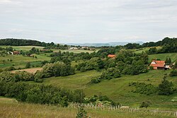 Typical Prekmurje rural landscape in Goričko