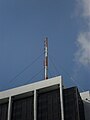 Close up of the antenna mast on One Biscayne Tower