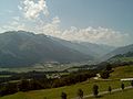 Pass Thurn, Südrampe, Blick ins Salzachtal