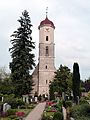 Friedhofs- und Pfarrkirche St. Wolfgang mit Friedhofsbereich und Ummauerung mit Grabplatten – Sachgesamtheit