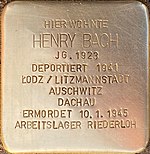 Stolperstein für Henry Bach