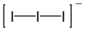 Skeletal formula of triiodide