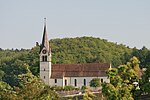 Römisch-katholische Pfarrkirche St. Michael mit Pfarrhaus