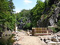 Baustelle der Brücke am Bahnhof Rabenau (km 5,391)