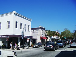 Looking down Bay Street