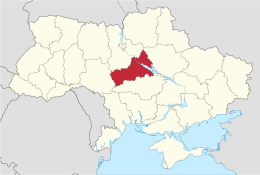 Oblast' di Čerkasy – Localizzazione