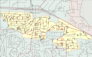 Map of Eastgate, Washington