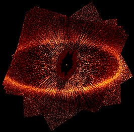 Fomalhaut met stofschijf in zichtbaar licht