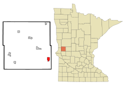 Location of Hoffman, Minnesota