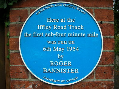 Roger Bannister was the first to run a mile in under four minutes at the university's Iffley Road track; it was renamed the "Roger Bannister running track" in 2007. Bannister has links to three Oxford colleges: he studied at Merton and Exeter, and was later Master of Pembroke.