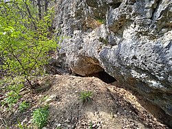 A Kő-lik-völgyi 2. sz. üreg bejárata