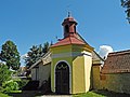 Glockenhäusl in Klutschkau (Kluček) bei Liebeschitz (Liběšice u Žatce), jetzt Norbertkapelle