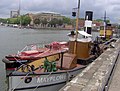 fireboat "Pyronaut" and steam tug Mayflower