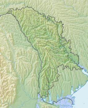 Map showing the location of Codru Reserve