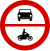 B-3/4 "no entry for motor vehicles"