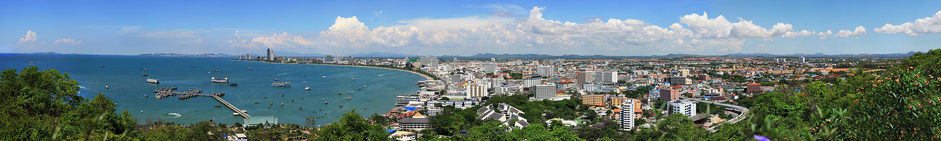 A város panorámaképe