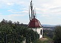 Teehäuschen an der Hangkante im Süden