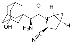 Strukturformel von Saxagliptin