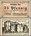 25 Pfennig Notgeldschein (1920), RS: Kaiserthermen