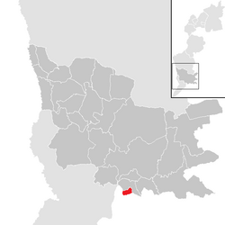 Location within Güssing district