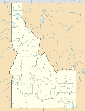 A map of Idaho showing the location of the Boundary Creek WMA