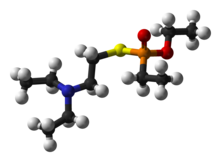 Ball-and-stick model of VE