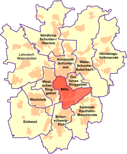 Braunschweig Stadtbezirk 130 Mitte (2021)