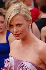 Photo of actress Charlize Theron attending the 82nd Academy Awards in 2010.