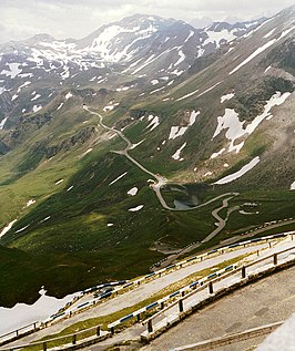 Blik vanaf Edelweissspitze naar Hochtor