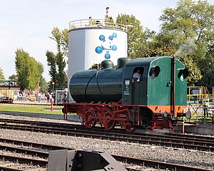 Krupp-Dampfspeicherlokomotive in Betrieb bei Sasol in Herne