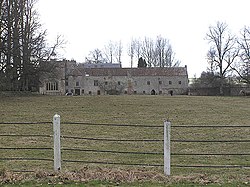 Forde Abbey von der nahegelegenen Straße