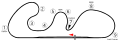 Erste Streckenführung mit Steilkurve (Kurve 1); 1965–1974