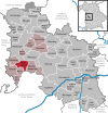 Lage der Gemeinde Hohenaltheim im Landkreis Donau-Ries