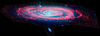 Andromeda Gökadası'nın kızılötesi görünümü, Spitzer Uzay Teleskobu