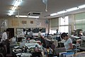 A teachers' room at Onizuka Middle School in Karatsu, Saga