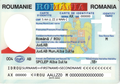 The Romanian identity card. Issued in 2018, this model shows Romania's new coat of arms with the crown on the eagle's head.